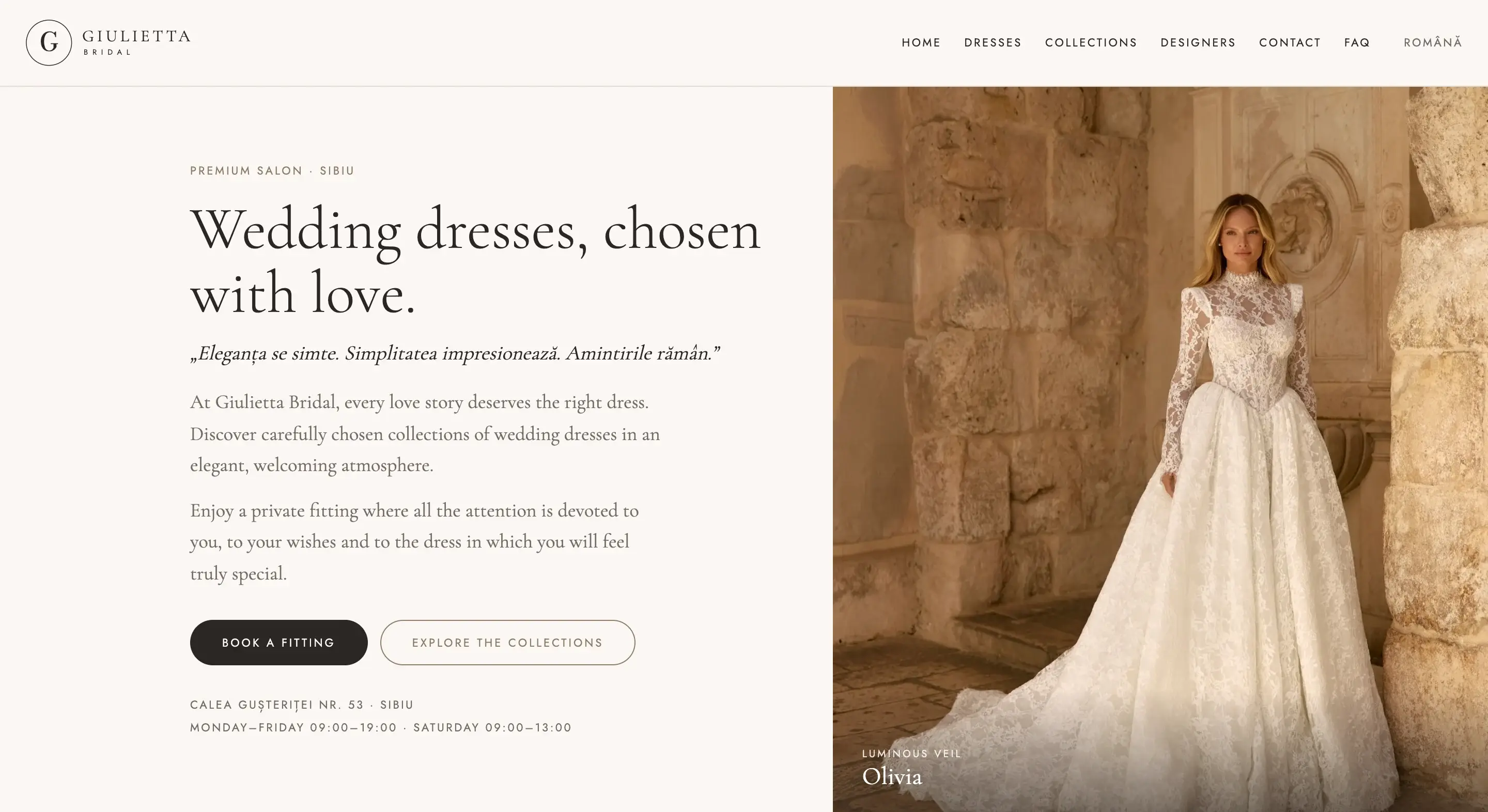 Giulietta Bridal — From 186 dresses to the 29 she came for