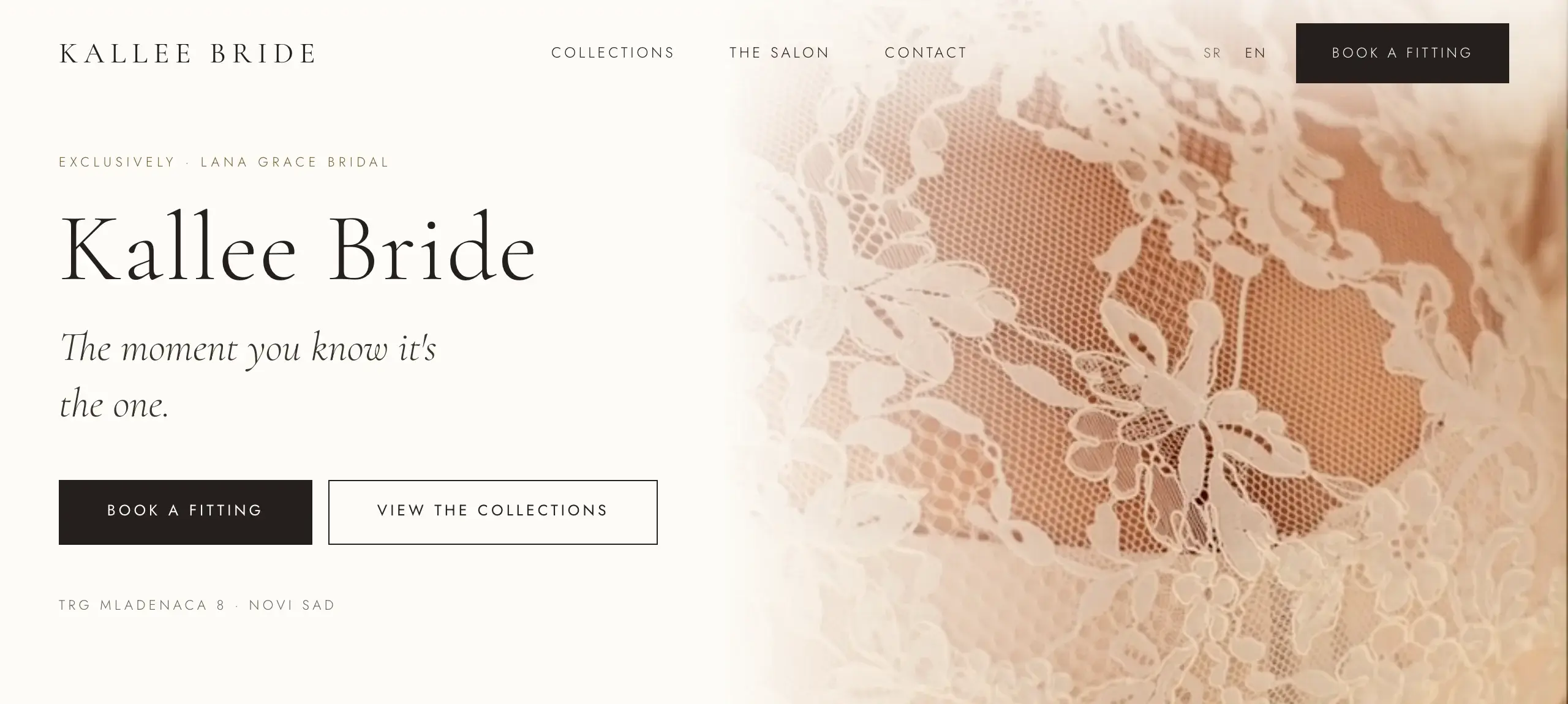 Kallee Bride — Brand tiles where the gowns should have been