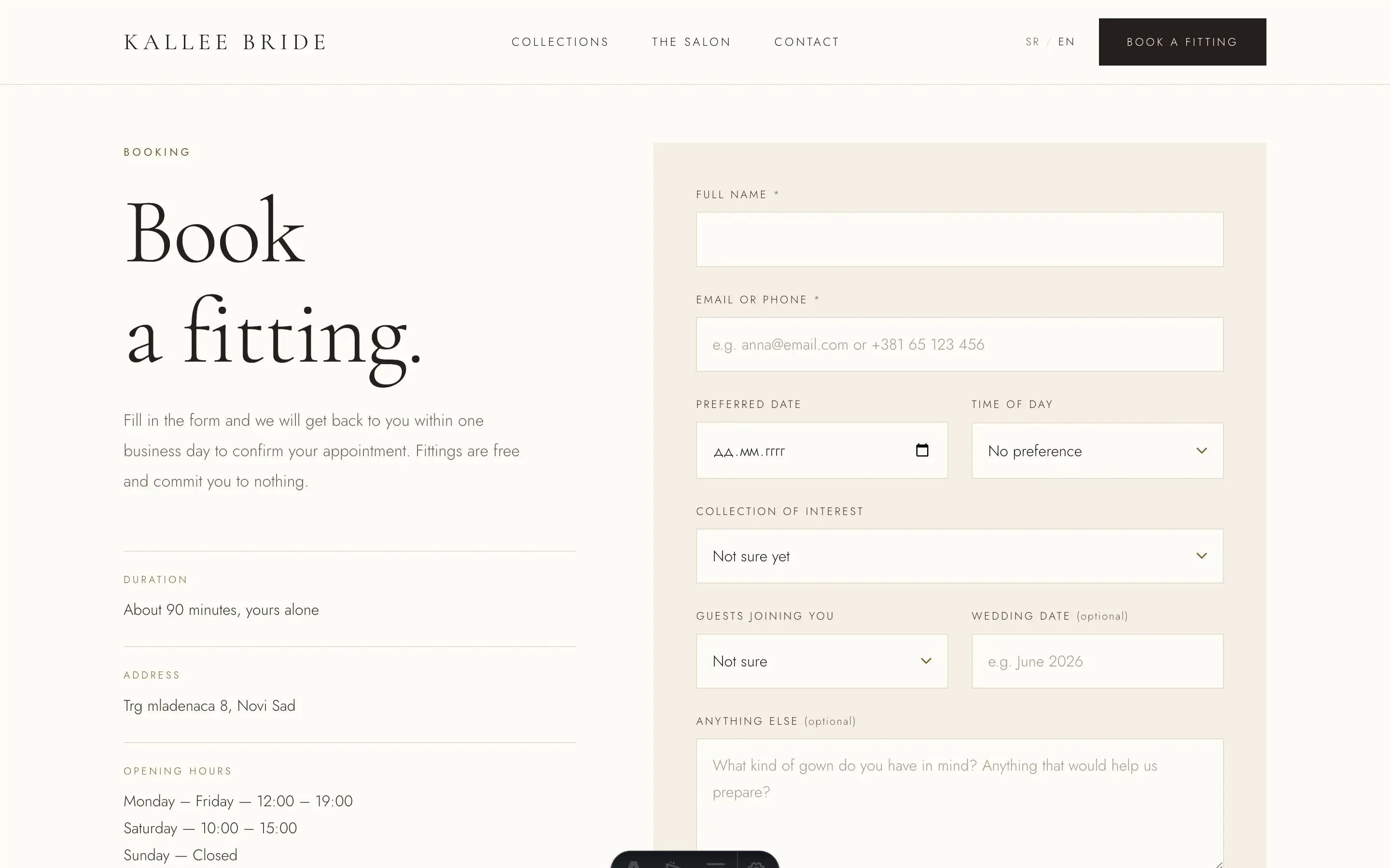 Kallee Bride interface